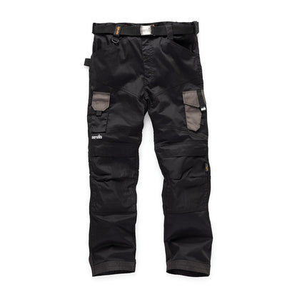 Black - Front - Scruffs Mens Pro Flex Work Trousers