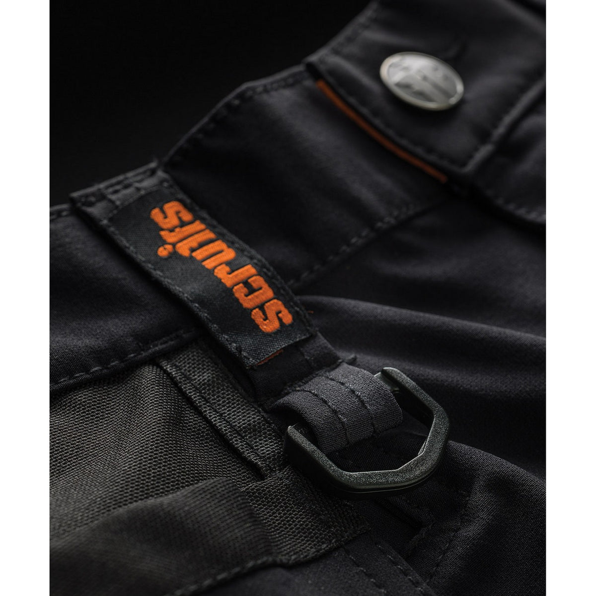 Black - Pack Shot - Scruffs Mens Pro Flex Plus Holster Pocket Trousers
