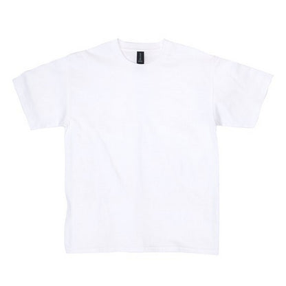 White - Front - Gildan Childrens-Kids Midweight T-Shirt
