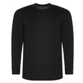 Black - Front - PRORTX Mens Pro Long-Sleeved T-Shirt