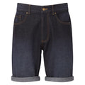 Indigo - Front - Wombat Mens Denim Shorts