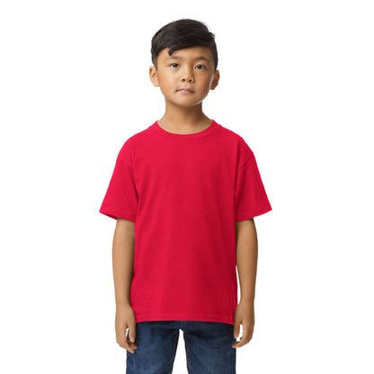 Red - Front - Gildan Childrens-Kids Softstyle Midweight T-Shirt