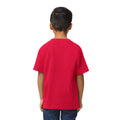 Red - Back - Gildan Childrens-Kids Softstyle Midweight T-Shirt