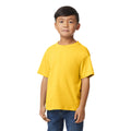 Daisy Yellow - Front - Gildan Childrens-Kids Softstyle Midweight T-Shirt