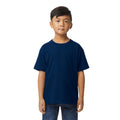 Navy - Back - Gildan Childrens-Kids Softstyle Midweight T-Shirt