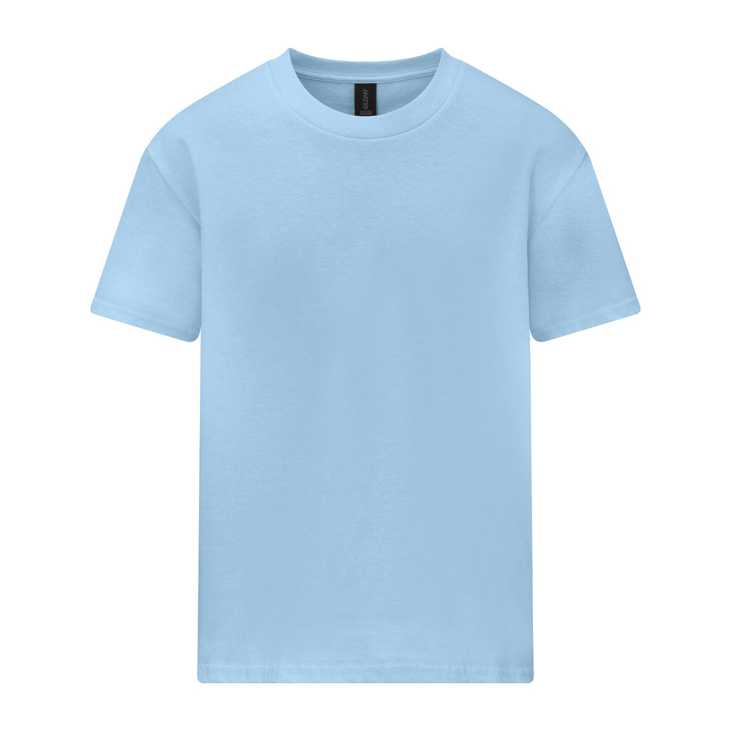 Light Blue - Front - Gildan Childrens-Kids Softstyle Midweight T-Shirt