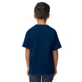 Navy - Side - Gildan Childrens-Kids Softstyle Midweight T-Shirt