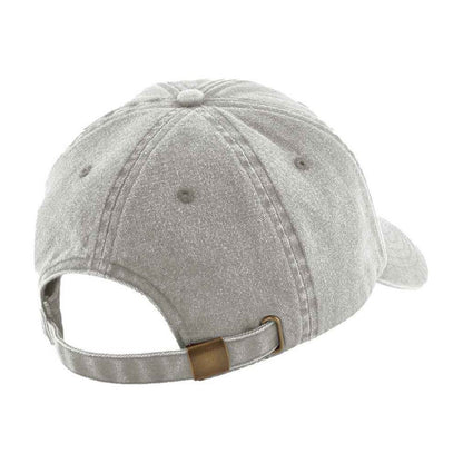 Grey - Back - Beechfield Unisex Adult Vintage Low Profile Cap