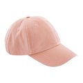 Peach - Front - Beechfield Unisex Adult Vintage Low Profile Cap