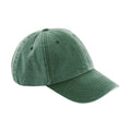 Bottle Green - Front - Beechfield Unisex Adult Vintage Low Profile Cap