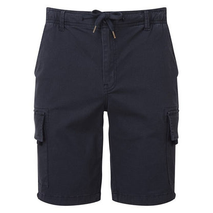 Navy - Front - Wombat Mens Drawstring Cargo Shorts