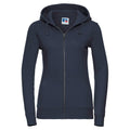 Light Oxford Grey - Front - Russell Womens-Ladies Authentic Full Zip Hoodie