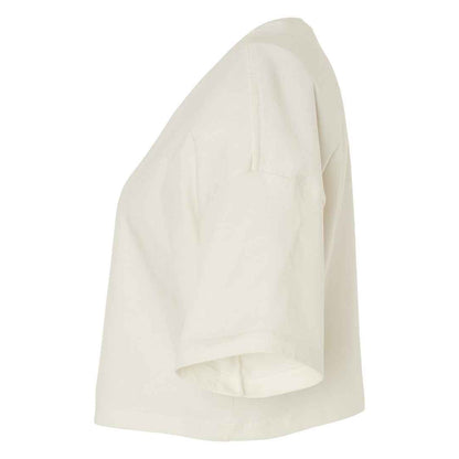 Vintage White - Side - Bella + Canvas Womens-Ladies Jersey Crop T-Shirt