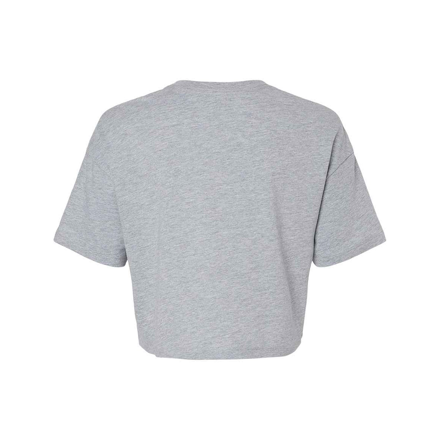 Athletic Heather - Back - Bella + Canvas Womens-Ladies Jersey Crop T-Shirt