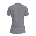 Grey Three - Back - Adidas Womens-Ladies Primegreen Performance Polo Shirt