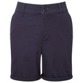 Navy - Front - Asquith & Fox Womens-Ladies Chino Lightweight Shorts