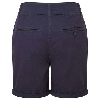 Navy - Back - Asquith & Fox Womens-Ladies Chino Lightweight Shorts