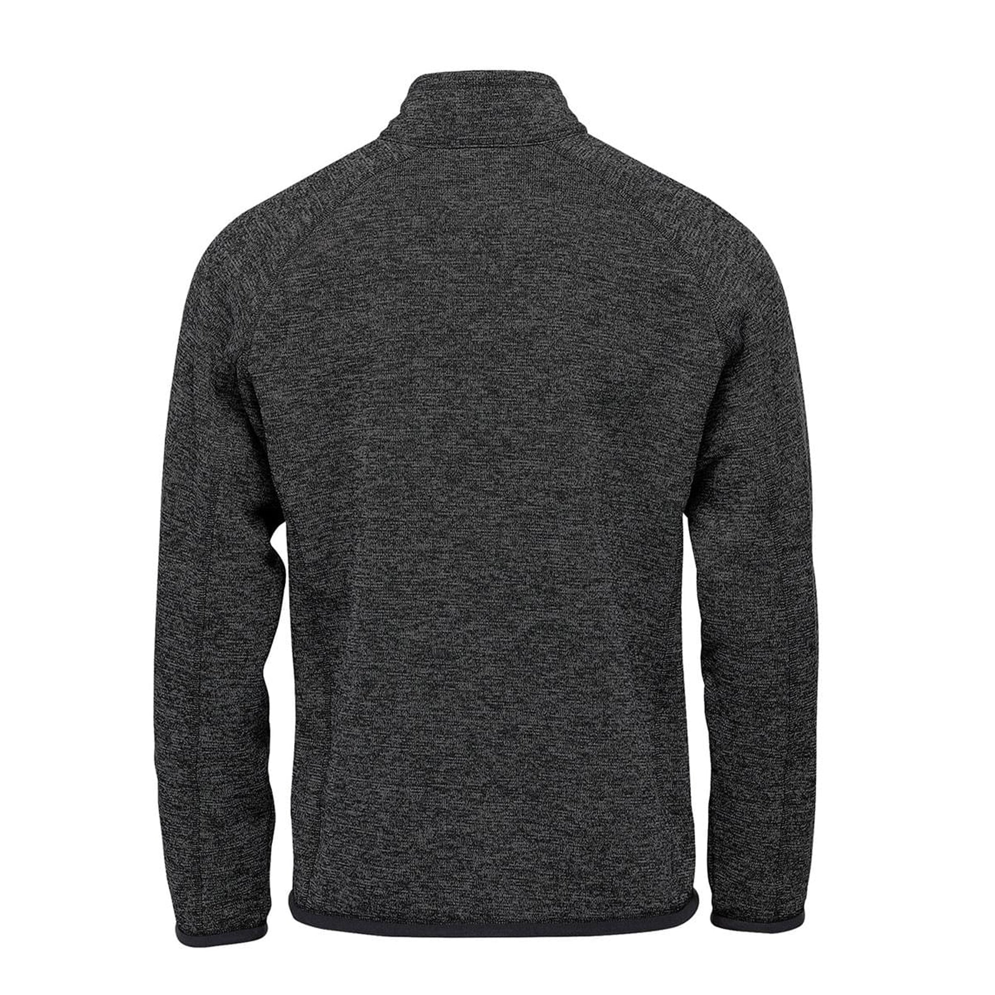 Black - Back - Stormtech Mens Avalanche Quarter Zip Fleece Top