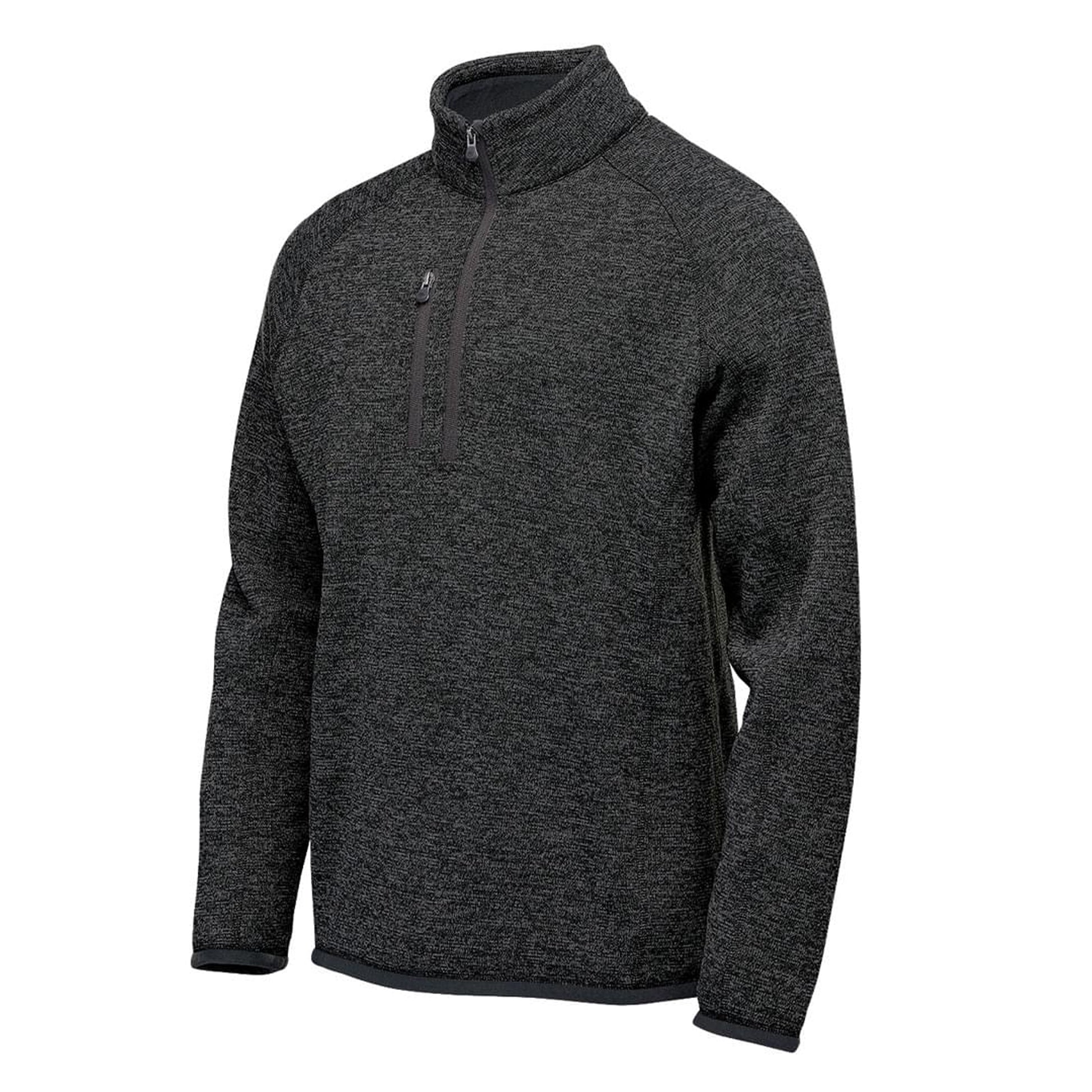 Black - Side - Stormtech Mens Avalanche Quarter Zip Fleece Top