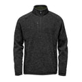 Black - Front - Stormtech Mens Avalanche Quarter Zip Fleece Top