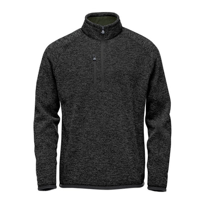 Black - Front - Stormtech Mens Avalanche Quarter Zip Fleece Top