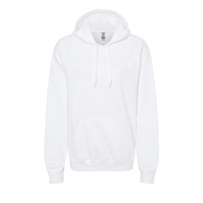 White - Front - Gildan Unisex Adult Softstyle Fleece Midweight Hoodie