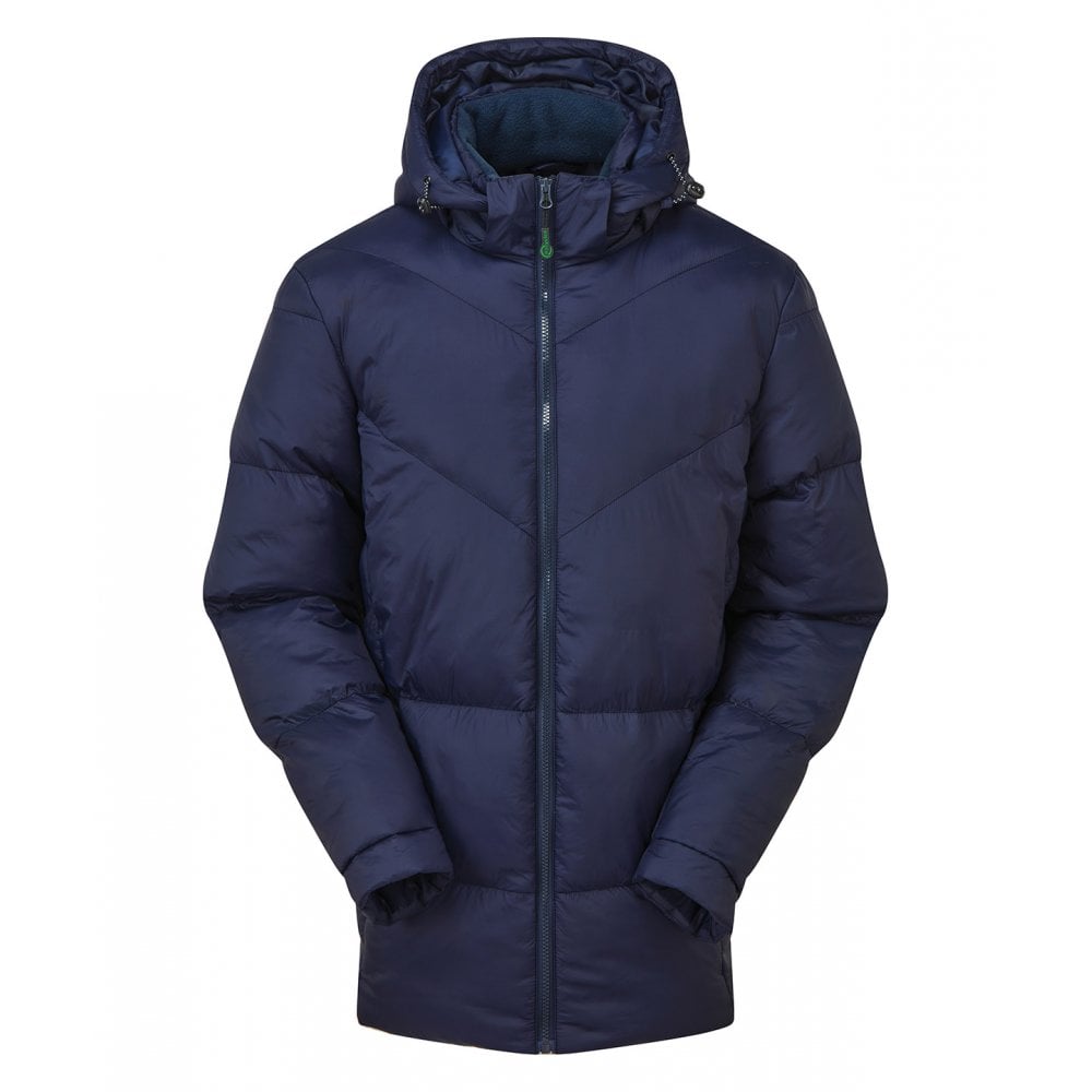 Navy - Front - 2786 Mens Fara Recycled Padded Jacket