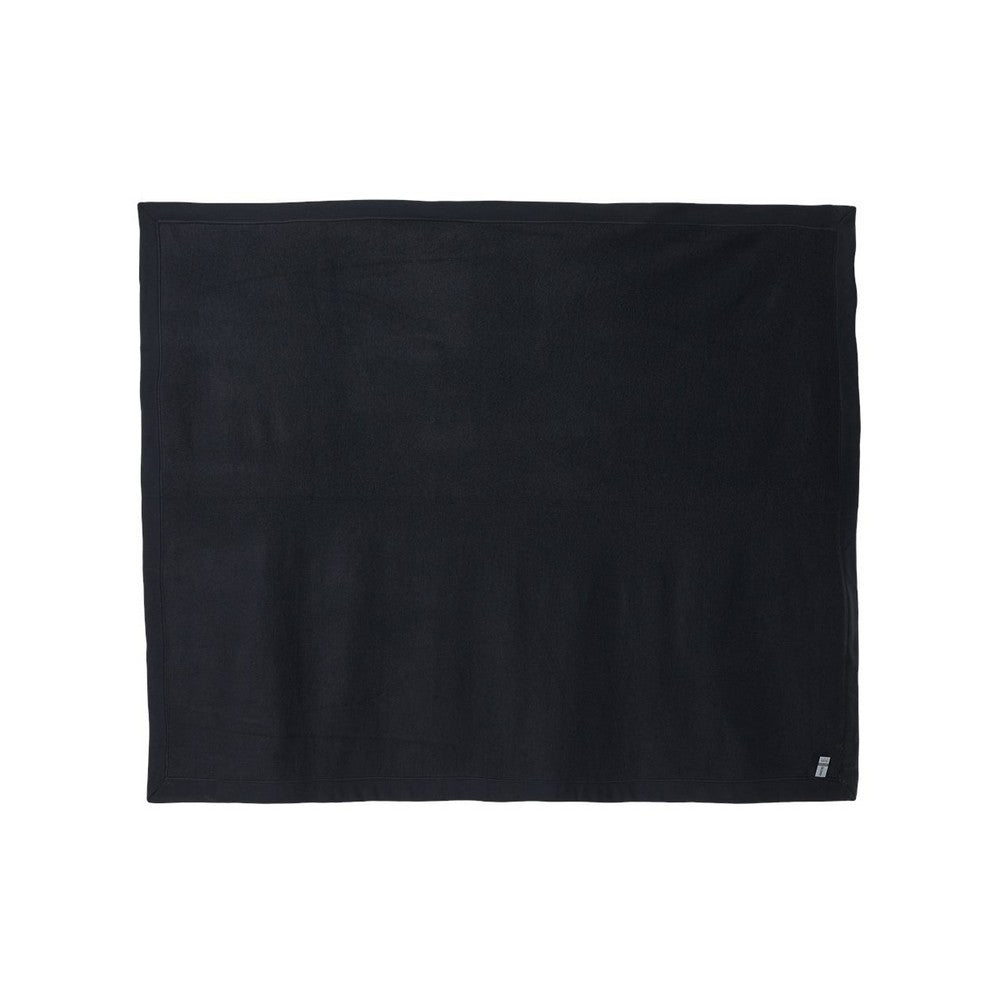 Black - Back - Gildan Heavy Blend Fleece Stadium Blanket