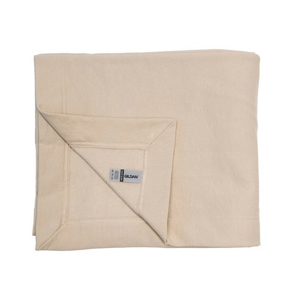 Sand - Side - Gildan Heavy Blend Fleece Stadium Blanket