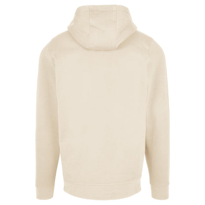 Sand - Back - Build Your Brand Mens Plain Full Zip Hoodie
