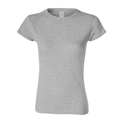 Sports Grey - Front - Gildan Womens-Ladies Softstyle Midweight T-Shirt