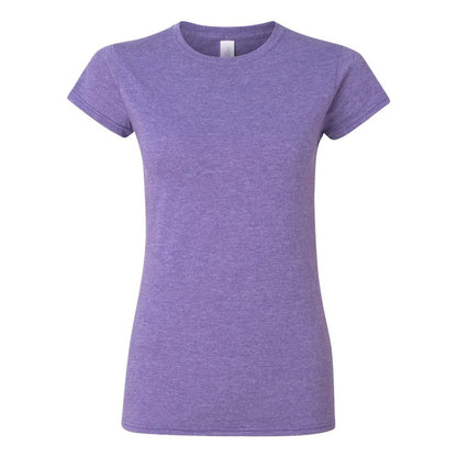 Violet - Front - Gildan Womens-Ladies Softstyle Midweight T-Shirt