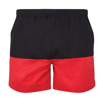 Black-Red - Back - Asquith & Fox Mens Swim Shorts