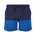 Navy-Royal Blue - Front - Asquith & Fox Mens Swim Shorts