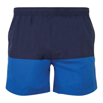 Navy-Royal Blue - Back - Asquith & Fox Mens Swim Shorts