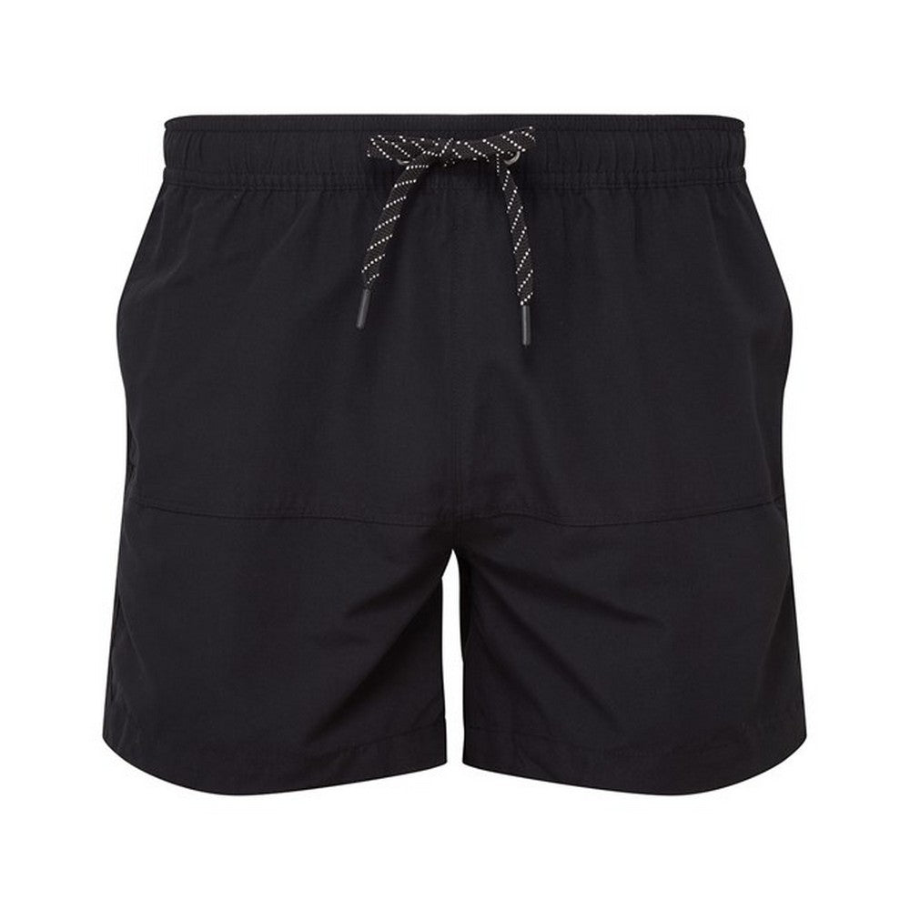 Black - Front - Asquith & Fox Mens Swim Shorts
