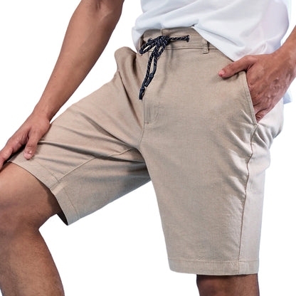 Natural - Back - Asquith & Fox Mens Chino Everyday Shorts
