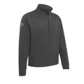 Black - Front - Callaway Mens Waffle Quarter Zip Sweatshirt