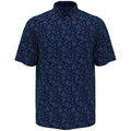 Peacoat - Front - Callaway Mens All-Over Print Polo Shirt