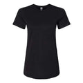 Pitch Black - Front - Gildan Womens-Ladies Softstyle CVC T-Shirt