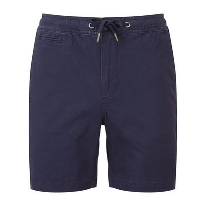 Navy - Front - Wombat Mens Chino Drawstring Shorts