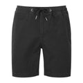 Black - Front - Wombat Mens Chino Drawstring Shorts