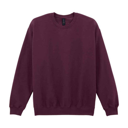 Maroon - Front - Gildan Unisex Adult Softstyle Fleece Midweight Sweatshirt