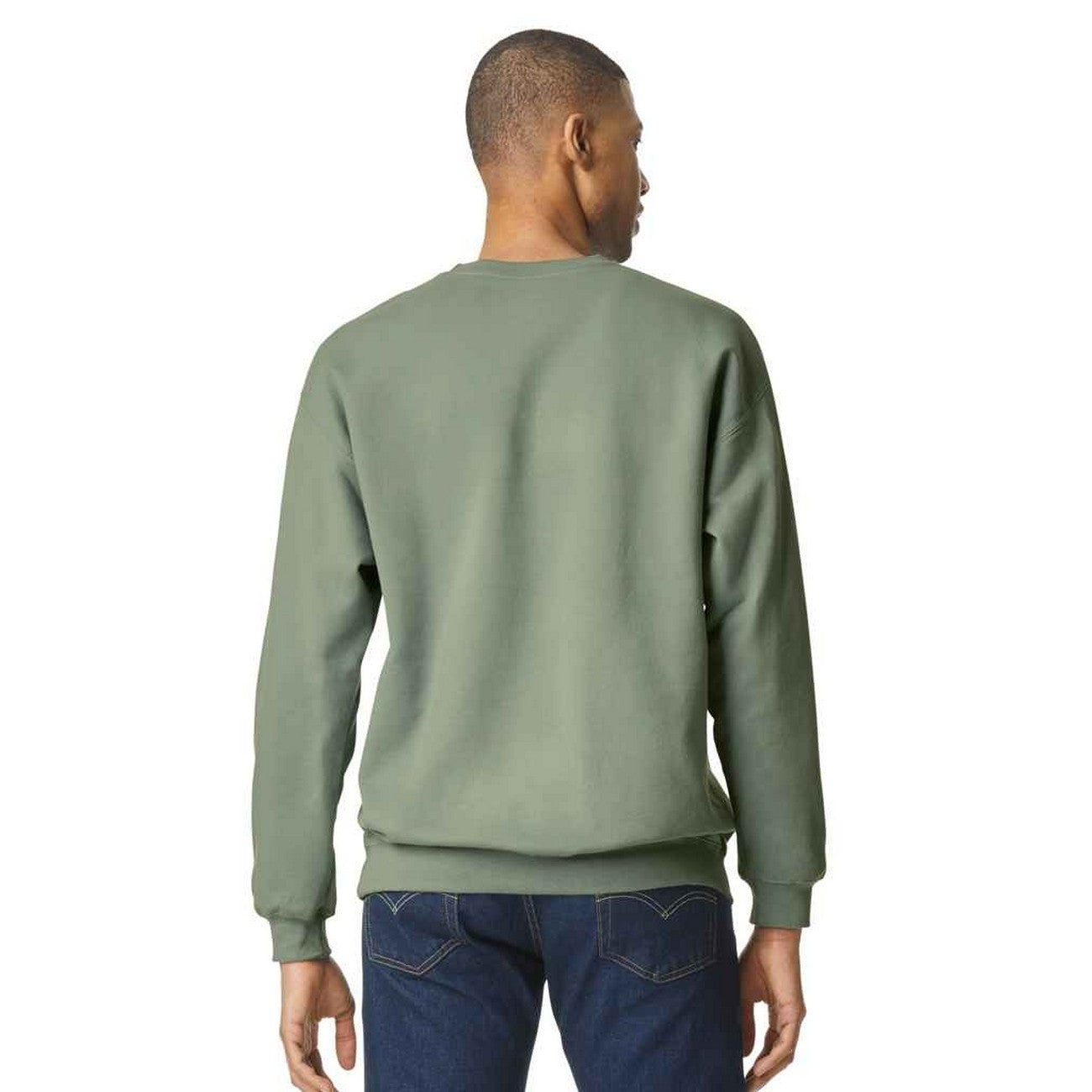Sage - Back - Gildan Unisex Adult Softstyle Fleece Midweight Sweatshirt
