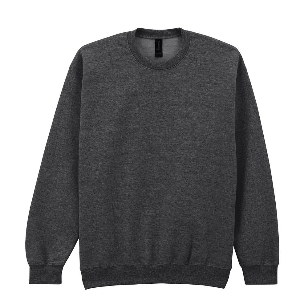 Heather Black - Front - Gildan Unisex Adult Softstyle Fleece Midweight Sweatshirt