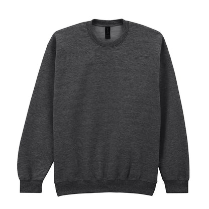 Heather Black - Front - Gildan Unisex Adult Softstyle Fleece Midweight Sweatshirt