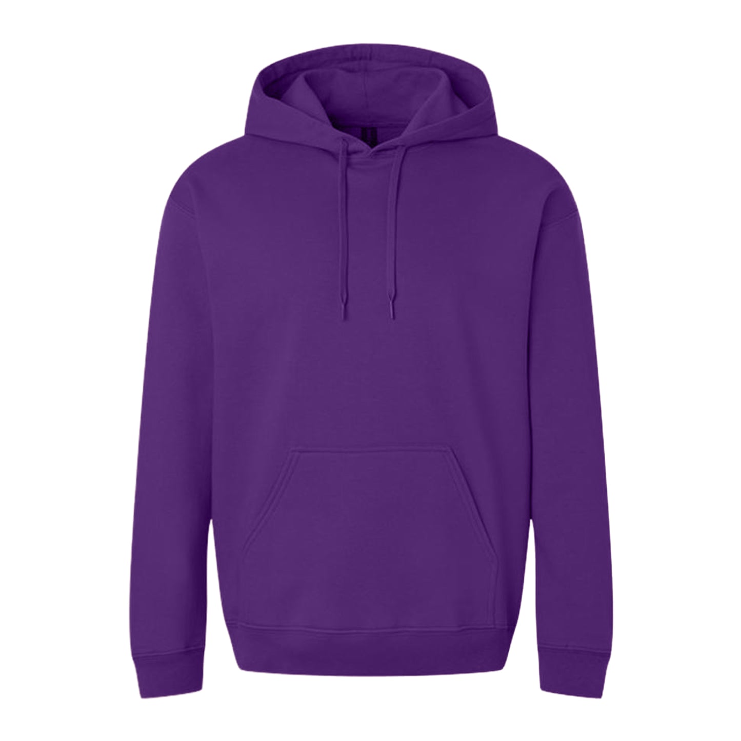 Purple - Front - Gildan Unisex Adult Softstyle Fleece Midweight Hoodie