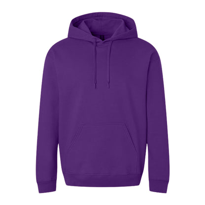 Purple - Front - Gildan Unisex Adult Softstyle Fleece Midweight Hoodie