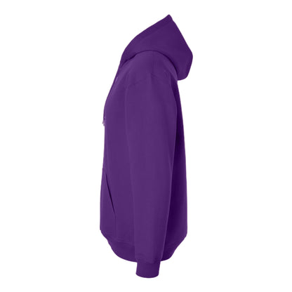 Purple - Side - Gildan Unisex Adult Softstyle Fleece Midweight Hoodie
