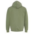 Military Green - Back - Gildan Unisex Adult Softstyle Fleece Midweight Hoodie